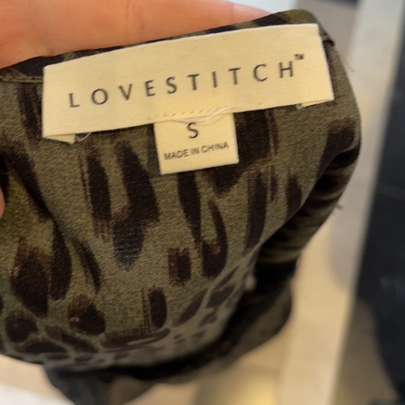 Lovestitch green animal print cami - Picture 3 of 4